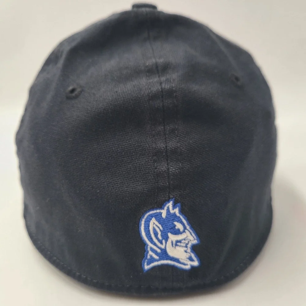 Duke‎ Blue Devils Hat (Seems S-M) Nike Center Swoosh Flex Fitted Blue Black NCAA